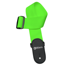 Ремінь гітарний DIMARZIO NYLON WITH LEATHER ENDS (NEON GREEN)