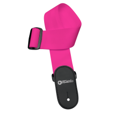 Ремінь гітарний DIMARZIO NYLON WITH LEATHER ENDS (NEON PINK)