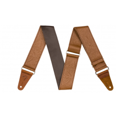 Ремінь гітарний FENDER STRAP 2" TOOLED LEATHER BROWN