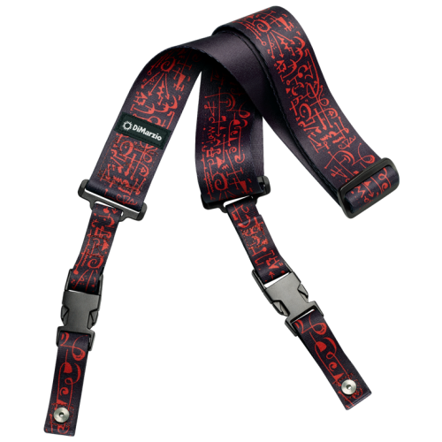 Ремінь гітарний DIMARZIO STEVE VAI CLIPLOCK - ART STRAP BLACK