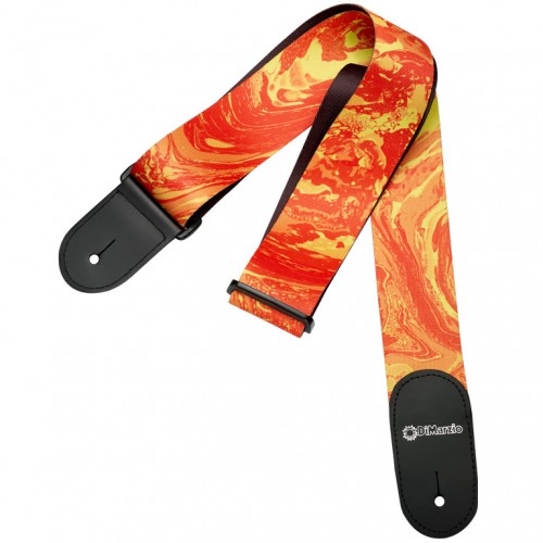 Ремінь гітарний DIMARZIO STEVE VAI PRINT - ORANGE UNIVERSE