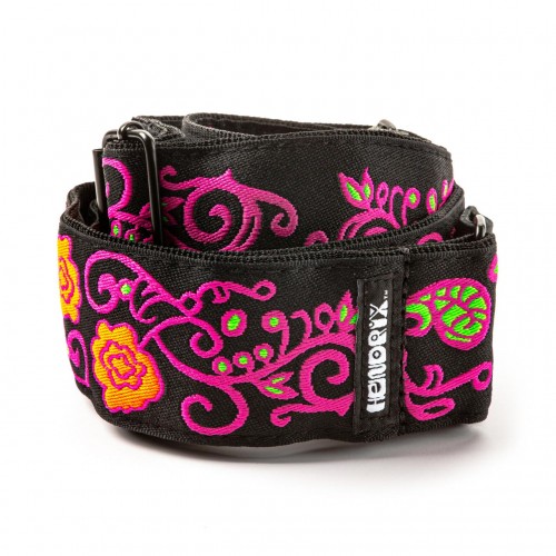 Ремінь гітарний DUNLOP JIMI HENDRIX BLACKLIGHT MONTEREY ORANGE STRAP