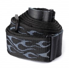 Ремінь гітарний DUNLOP D3811GY CLASSIC FLAMBE GRAY STRAP