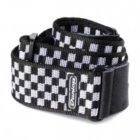 Ремінь гітарний DUNLOP D3831BK CLASSIC BLACK/WHITE CHECK STRAP