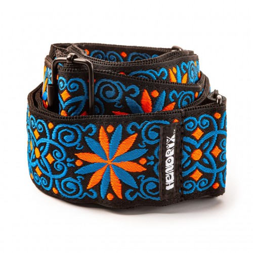 Ремінь гітарний DUNLOP JIMI HENDRIX BLACKLIGHT FILLMORE BLUE STRAP
