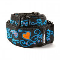 Ремінь гітарний DUNLOP JIMI HENDRIX BLACKLIGHT MONTEREY BLUE STRAP