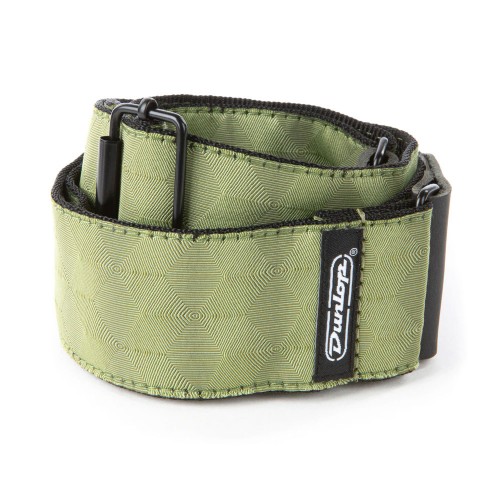 Ремінь гітарний DUNLOP D6710 JACQUARD HEXAGON ECHO OLIVE STRAP