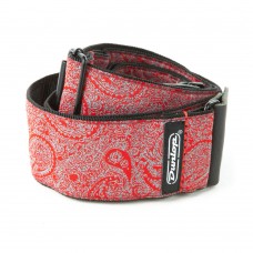 Ремінь гітарний DUNLOP D6711 JACQUARD PAISLEY RED STRAP