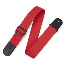 Ремінь гітарний LEVY'S M8POLY-RED Single Tone Solid Colored Poly Series (Red)