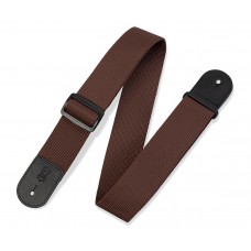 Ремінь гітарний LEVY'S M8POLY-BRN Single Tone Solid Colored Poly Series (Brown)
