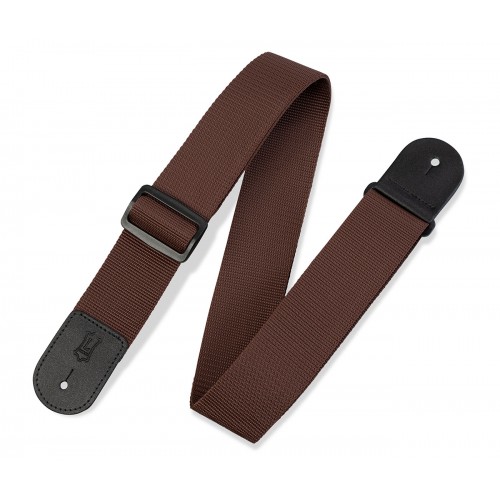 Ремінь гітарний LEVY'S M8POLY-BRN Single Tone Solid Colored Poly Series (Brown)