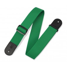 Ремінь гітарний LEVY'S M8POLY-GRN Single Tone Solid Colored Poly Series (Green)