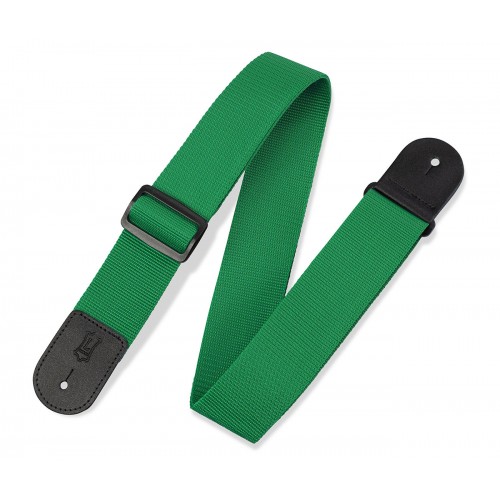 Ремінь гітарний LEVY'S M8POLY-GRN Single Tone Solid Colored Poly Series (Green)