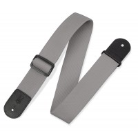 Ремінь гітарний LEVY'S M8POLY-GRY Single Tone Solid Colored Poly Series (Grey)