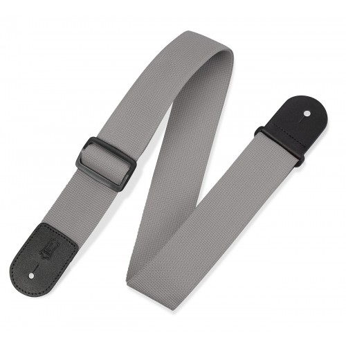 Ремінь гітарний LEVY'S M8POLY-GRY Single Tone Solid Colored Poly Series (Grey)