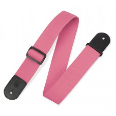 Ремінь гітарний LEVY'S M8POLY-PNK Single Tone Solid Colored Poly Series (Pink)