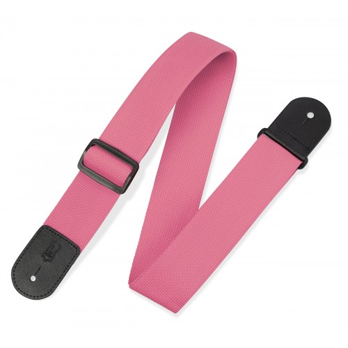 Ремінь гітарний LEVY'S M8POLY-PNK Single Tone Solid Colored Poly Series (Pink)