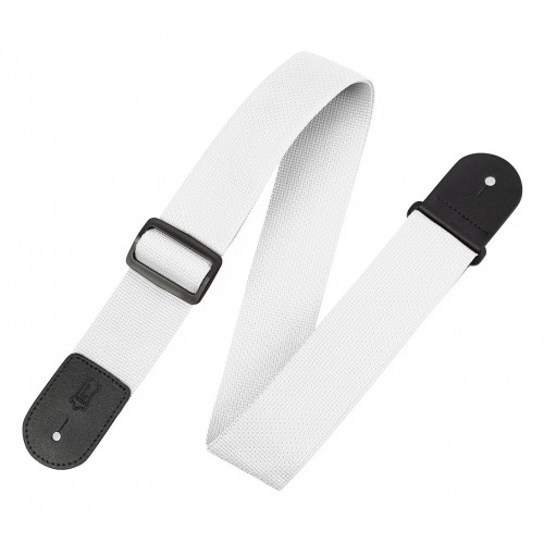 Ремінь гітарний LEVY'S M8POLY-WHT Single Tone Solid Colored Poly Series (White)