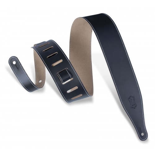 Ремінь гітарний LEVY'S DM17-BLK TOP GRAIN SERIES GUITAR STRAP (Black)