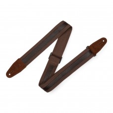 Ремінь гітарний LEVY'S MC2CG-BRN-DBR Cotton Combo Series (Brown/Dark Brown)