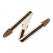 Ремінь гітарний LEVY'S MC2CG-NAT-DBR Cotton Combo Series (Natural/Dark Brown)