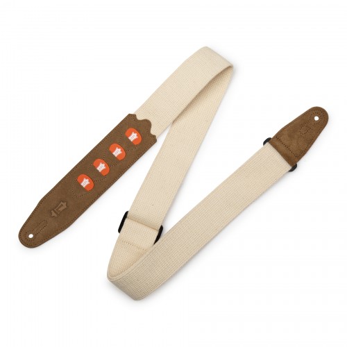Ремінь гітарний LEVY'S MC2PH-NAT PickPocket Cotton Series (Natural)