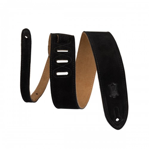 Ремінь гітарний LEVY'S MS12-BLK Simply Suede Series (Black)