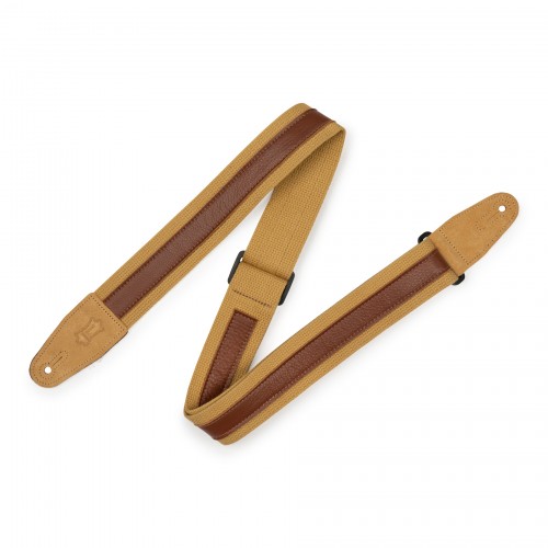 Ремінь гітарний LEVY'S MC2CG-TAN-TAN Cotton Combo Series (Tan/Tan)