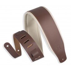 Ремінь гітарний LEVY'S M26PD-BRN_CRM Amped Leather Series (Brown)