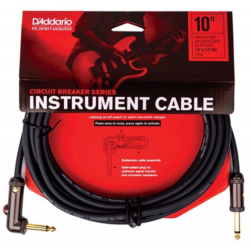 Інструментальний кабель D'ADDARIO PW-AGLRA-10 Curcuit Breaker Latching Switch (3m)