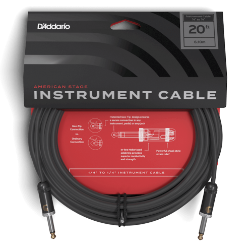 Інструментальний кабель D'ADDARIO PW-AMSG-20 American Stage (6m)