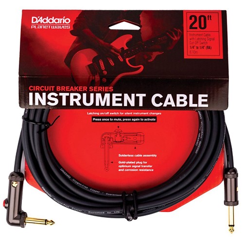Інструментальний кабель D'ADDARIO PW-AGLRA-20 Curcuit Breaker Latching Switch (6m)