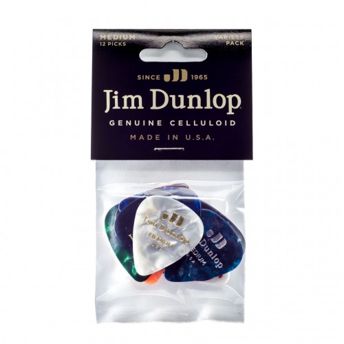 Набір медіаторів DUNLOP CELULLOID PICK MEDIUM VARIETY PACK