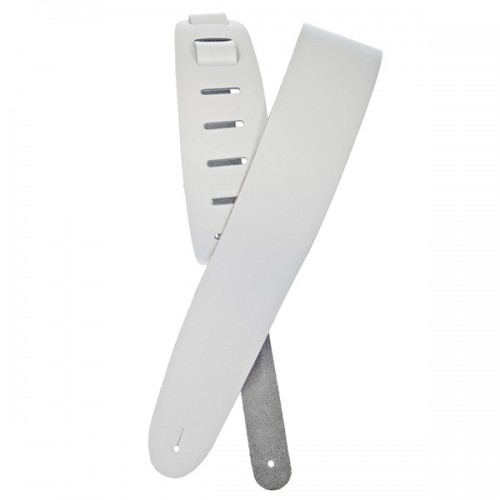 Ремінь гітарний D'ADDARIO 25BL02 BASIC LEATHER GUITAR STRAP (WHITE)