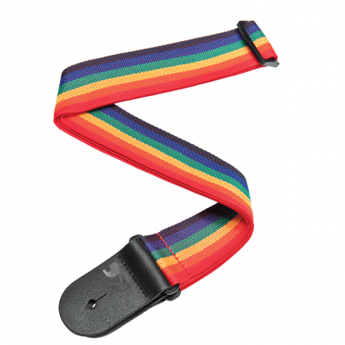 Ремінь гітарний D'ADDARIO PWS111 POLYPRO GUITAR STRAP (RAINBOW)
