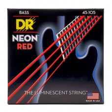 Струни DR Strings NEON Red Bass - Medium (45-105)