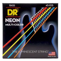 Струни DR Strings NEON Multi-Color Bass - Medium (45-105)