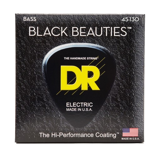 Струни DR Strings BLACK BEAUTIES Bass 5-String - Medium (45-130)