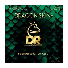 Струни DR Strings DRAGON SKIN+ Acoustic 80/20 Bronze - Extra Light (10-48)