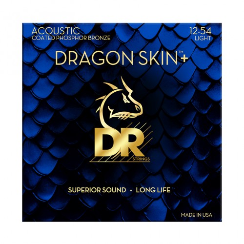 Струни DR Strings DRAGON SKIN+ Acoustic Phosphor Bronze - Light (12-54)