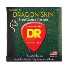 Струни DR Strings DRAGON SKIN Acoustic - Custom Light (11-50)