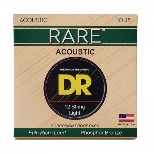 Струни DR Strings RARE Acoustic Phosphor Bronze - 12 String (10-48)