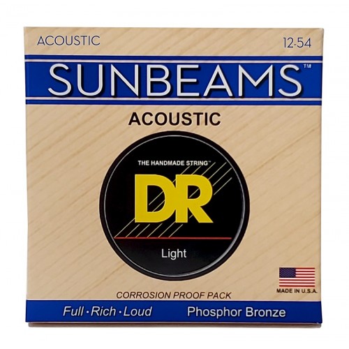 Струни DR Strings SUNBEAM Acoustic Phosphor Bronze - Light (12-54)