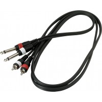Інсертний кабель ROCKCABLE RCL20932 D4 Patch Cable - 2 x RCA to 2 x TS Jack (1.5m)