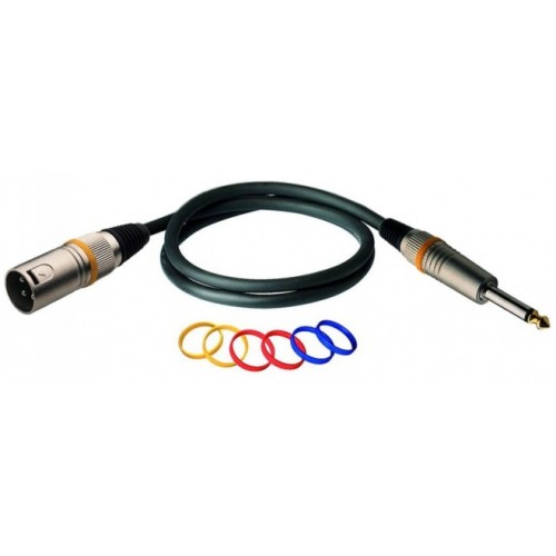 Мікрофонний кабель ROCKCABLE RCL30381 D6 F - Microphone Cable - XLR (f) / TS Jack (1m)