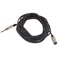 Мікрофонний кабель ROCKCABLE RCL30390 D6M BA - Microphone Cable - XLR (m) / TRS Jack (10m)