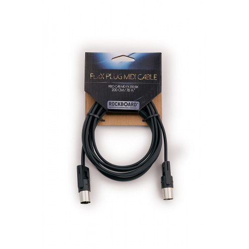 MIDI кабель ROCKBOARD RBO CAB MD FX 200 BK RockBoard FlaX Plug MIDI Cable, 200 cm