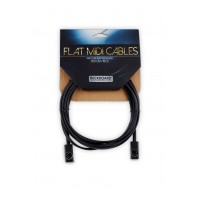 MIDI кабель ROCKBOARD RBO CAB MIDI 300 BK Flat MIDI Cable - Black, 300 cm