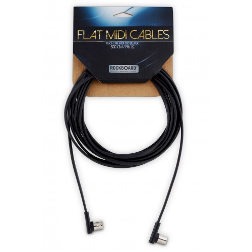 MIDI кабель ROCKBOARD RBO CAB MIDI 500 BK Flat MIDI Cable - Black, 500 cm