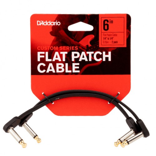 Інструментальний кабель D'ADDARIO PW-FPRR-206 Custom Series Flat Patch Cables (15cm)